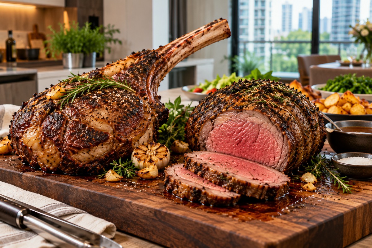 plated roast beef gravy