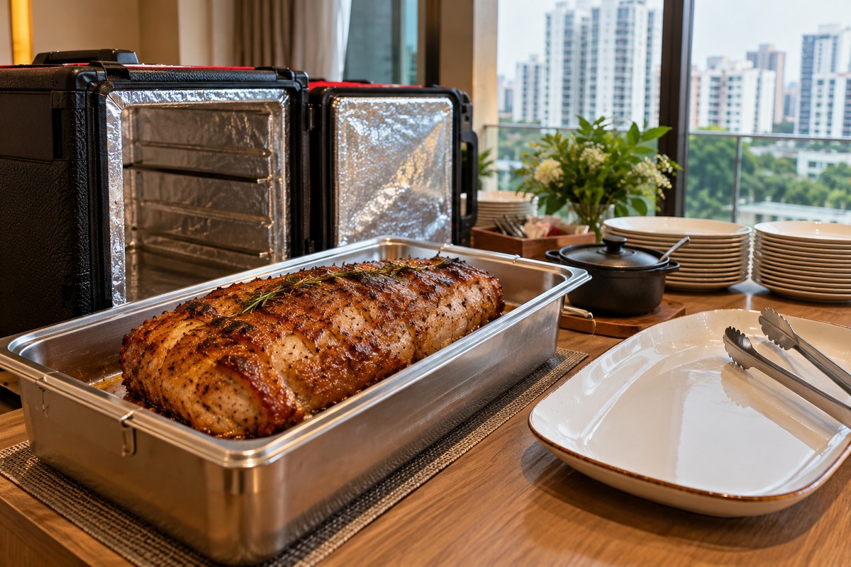 roast beef protected for transport