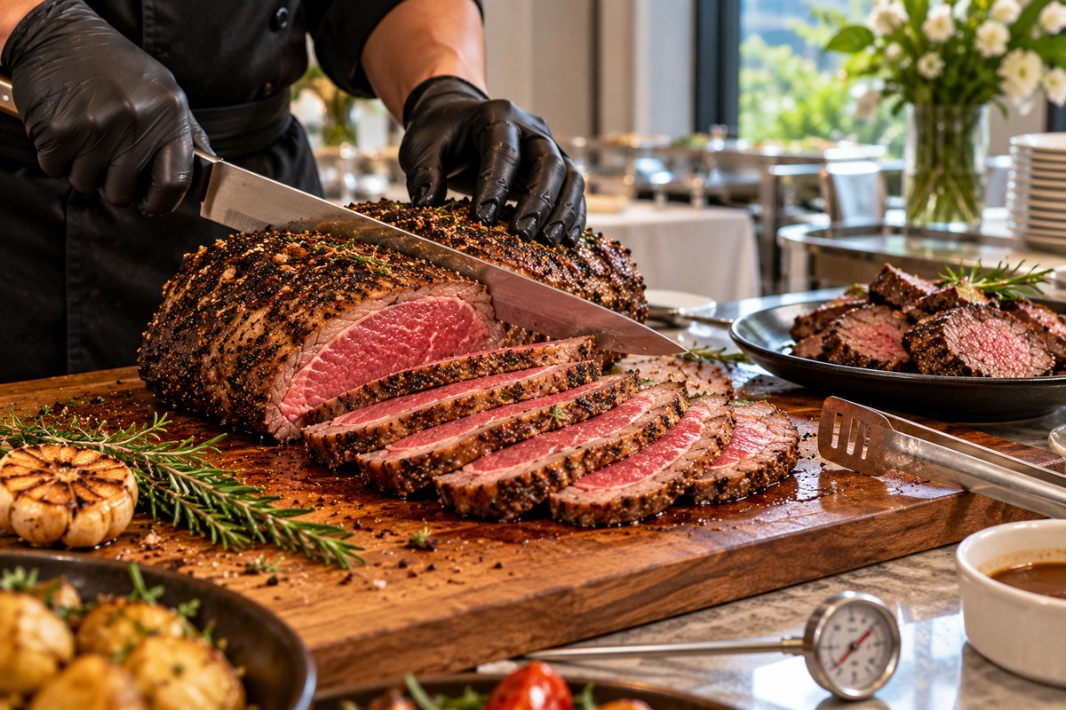 carving roast beef potluck