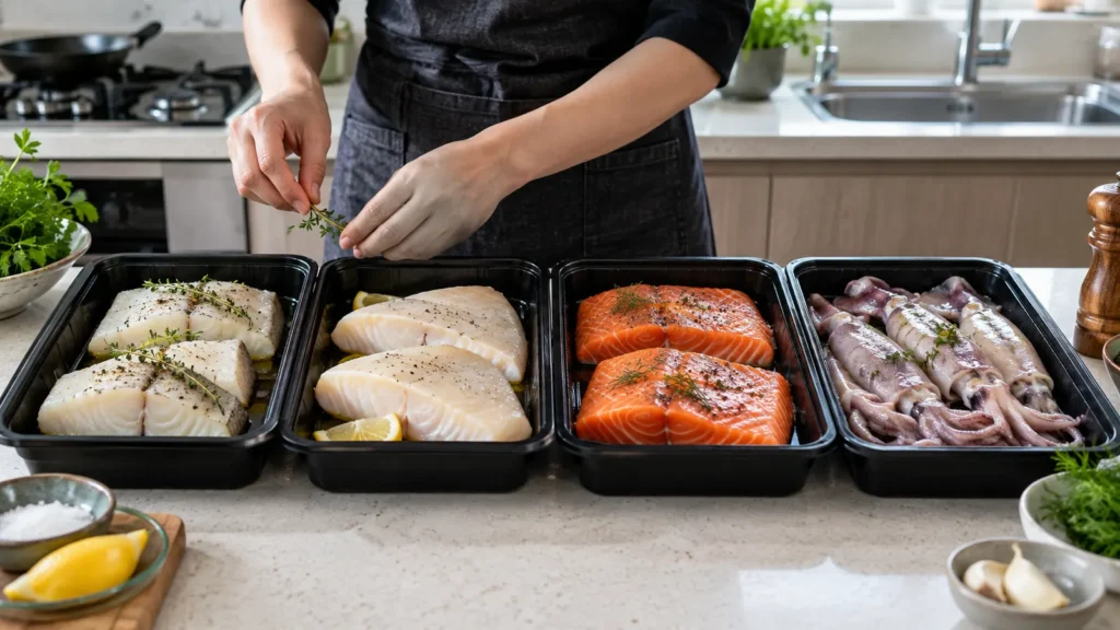 Why Cod Halibut Salmon and Sotong Need Different Cooking Methods