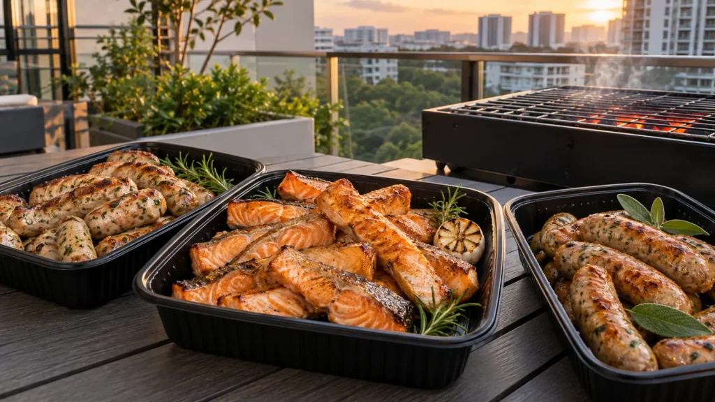 Why Does Salmon Belly Work So Well on a Compact Grill Menu?